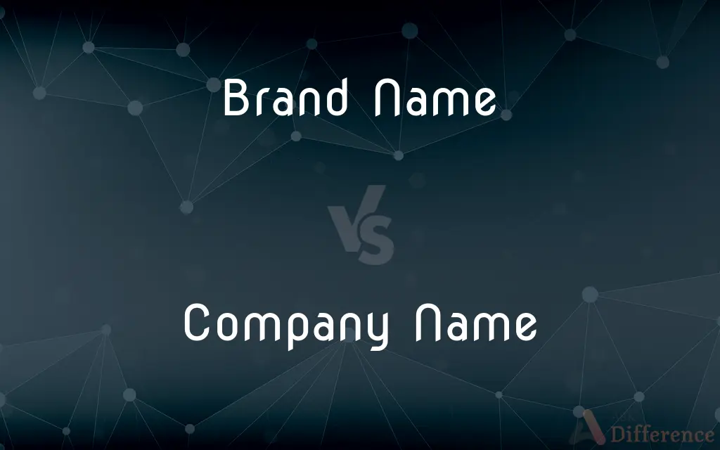 Brand Name vs. Company Name — What's the Difference?