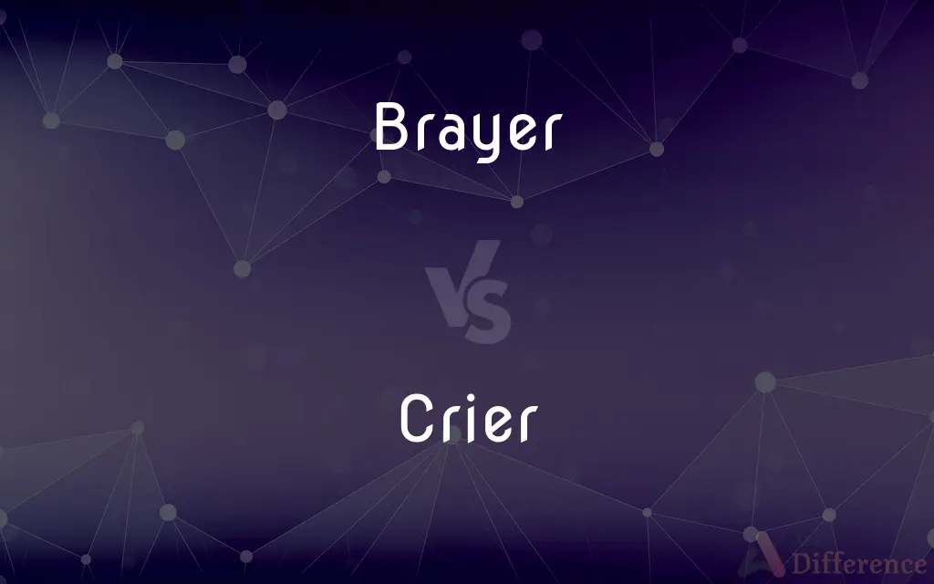 Brayer vs. Crier — What's the Difference?