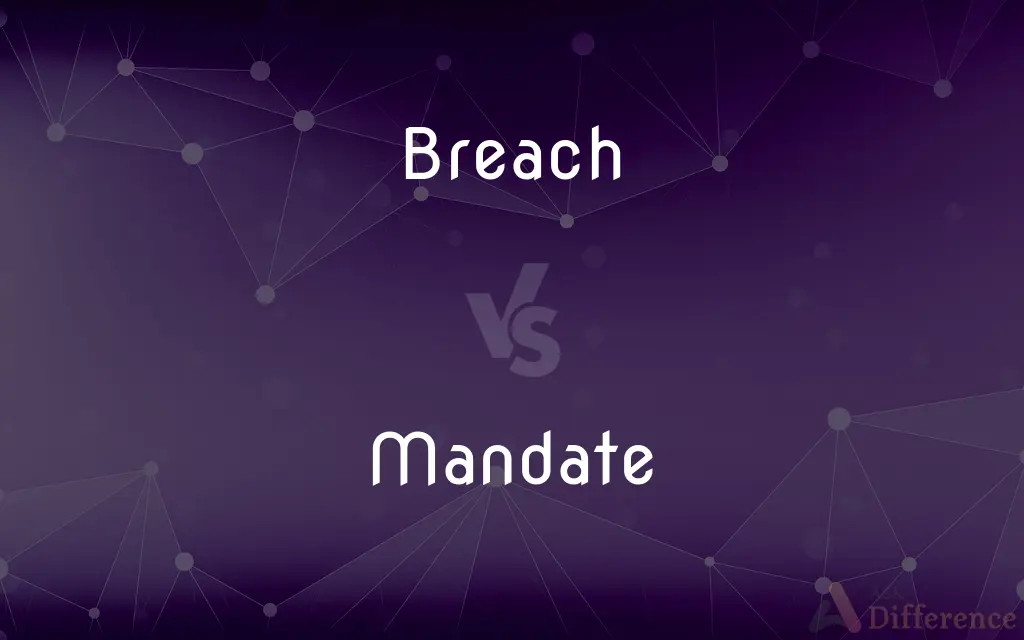 Breach vs. Mandate — What's the Difference?