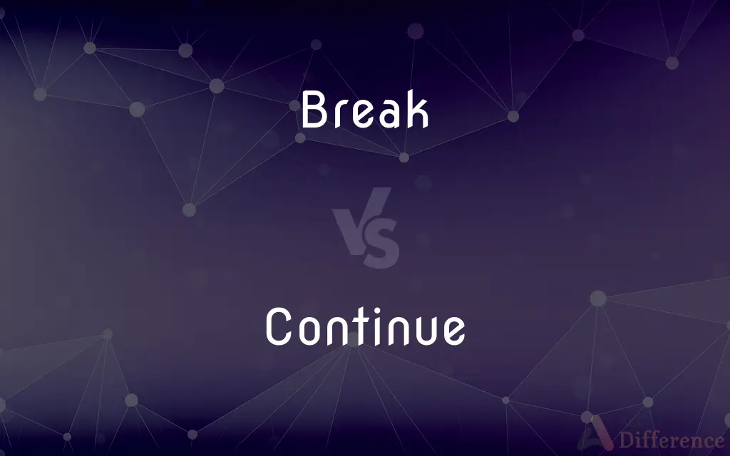 Break vs. Continue — What's the Difference?