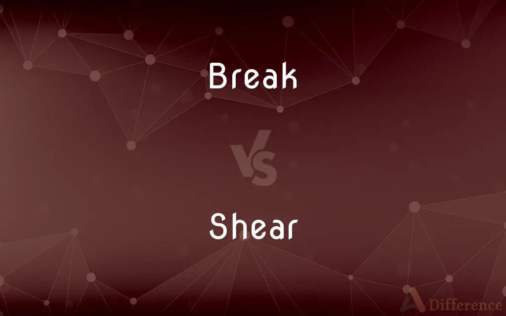 Break vs. Shear — What's the Difference?