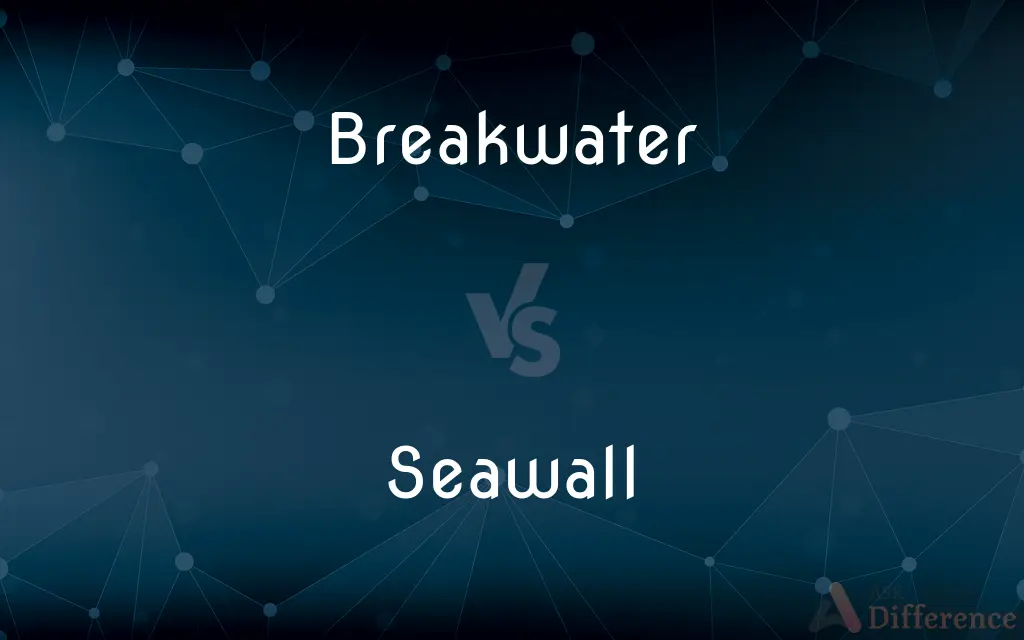 Breakwater vs. Seawall — What's the Difference?