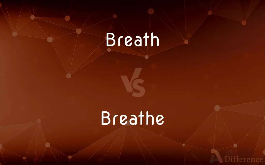 Breath vs. Breathe — What's the Difference?