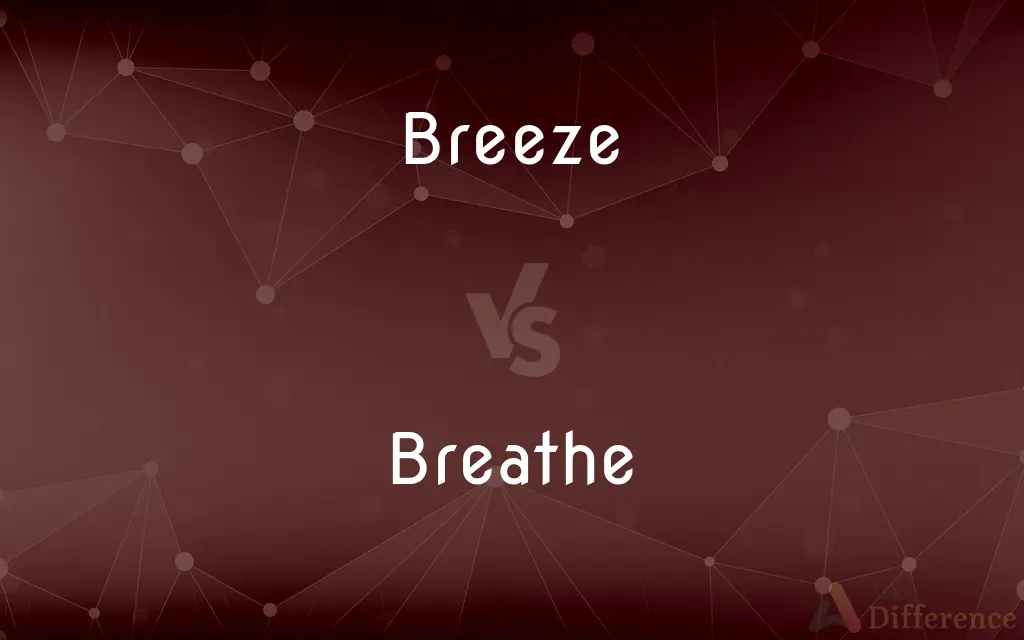 Breeze vs. Breathe — What's the Difference?
