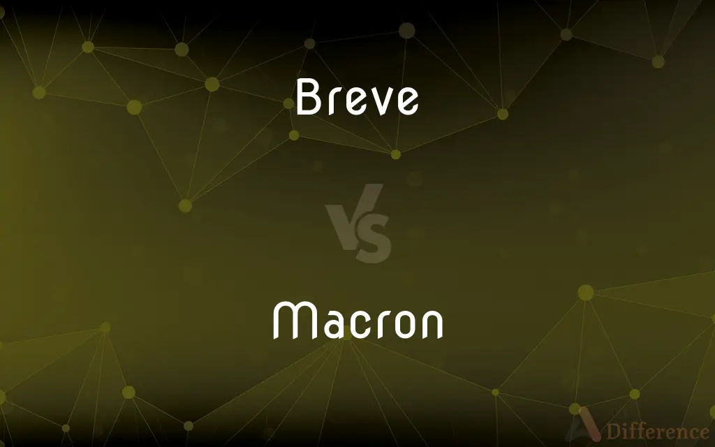 Breve vs. Macron — What's the Difference?