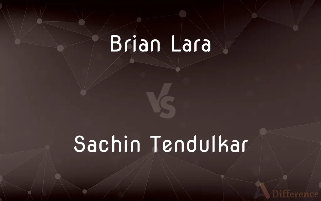 Brian Lara vs. Sachin Tendulkar — What's the Difference?