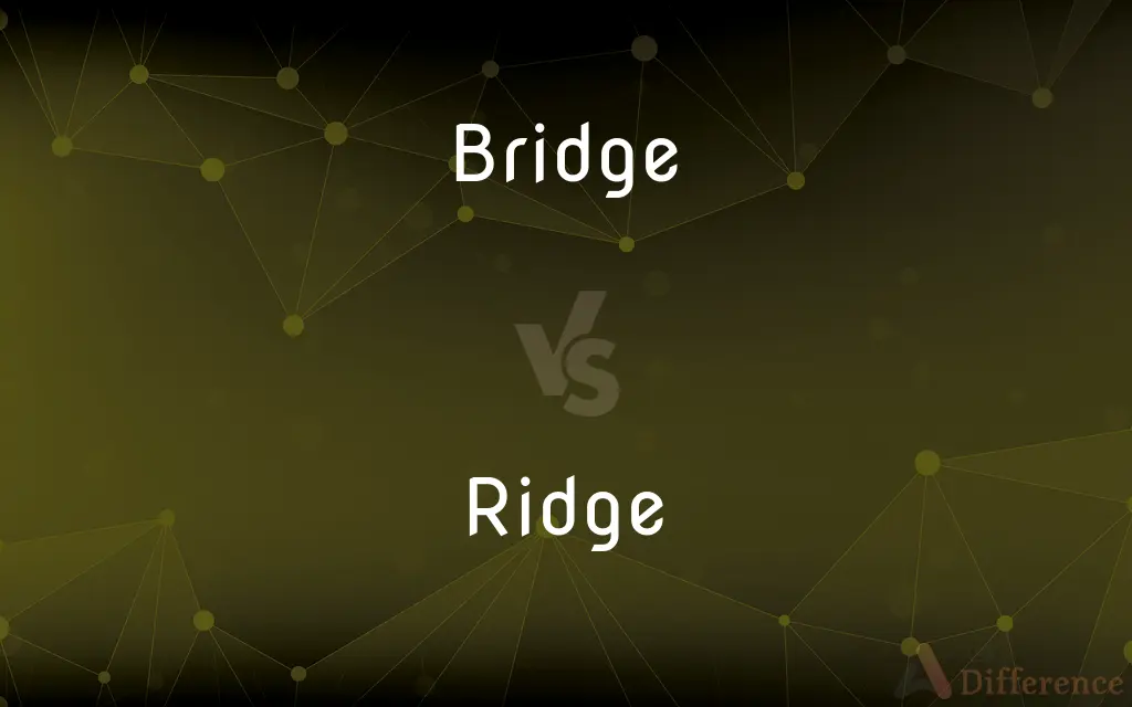 Bridge vs. Ridge — What's the Difference?