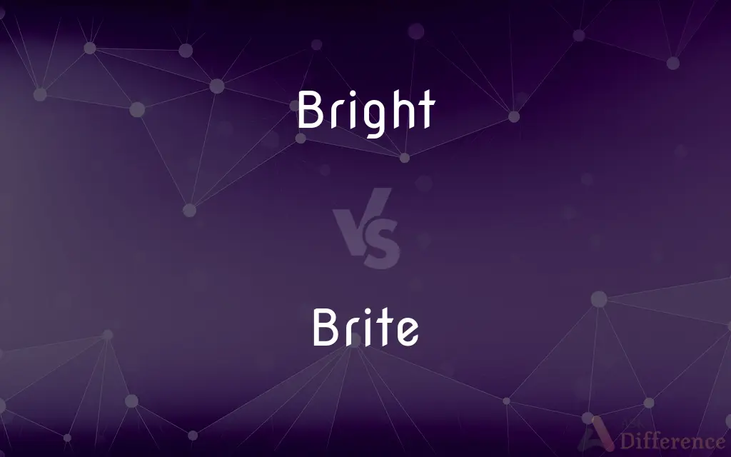 Bright vs. Brite — What's the Difference?