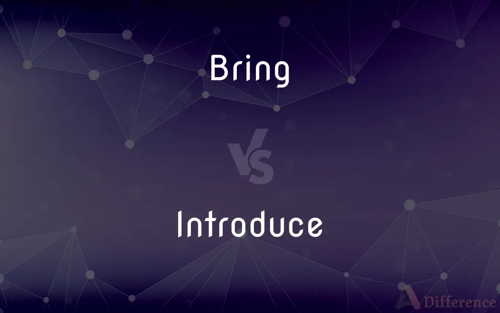 Bring vs. Introduce — What's the Difference?