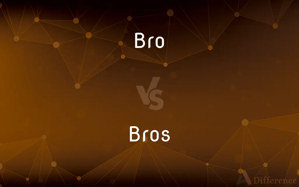 Bro vs. Bros — What's the Difference?