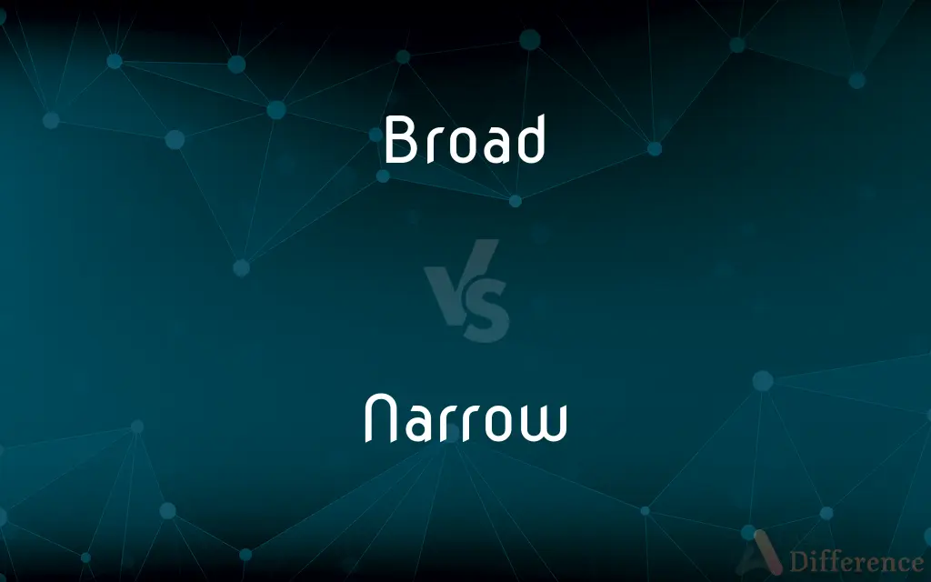Broad vs. Narrow — What's the Difference?