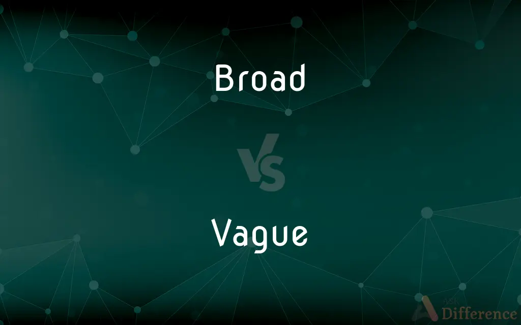 Broad vs. Vague — What's the Difference?