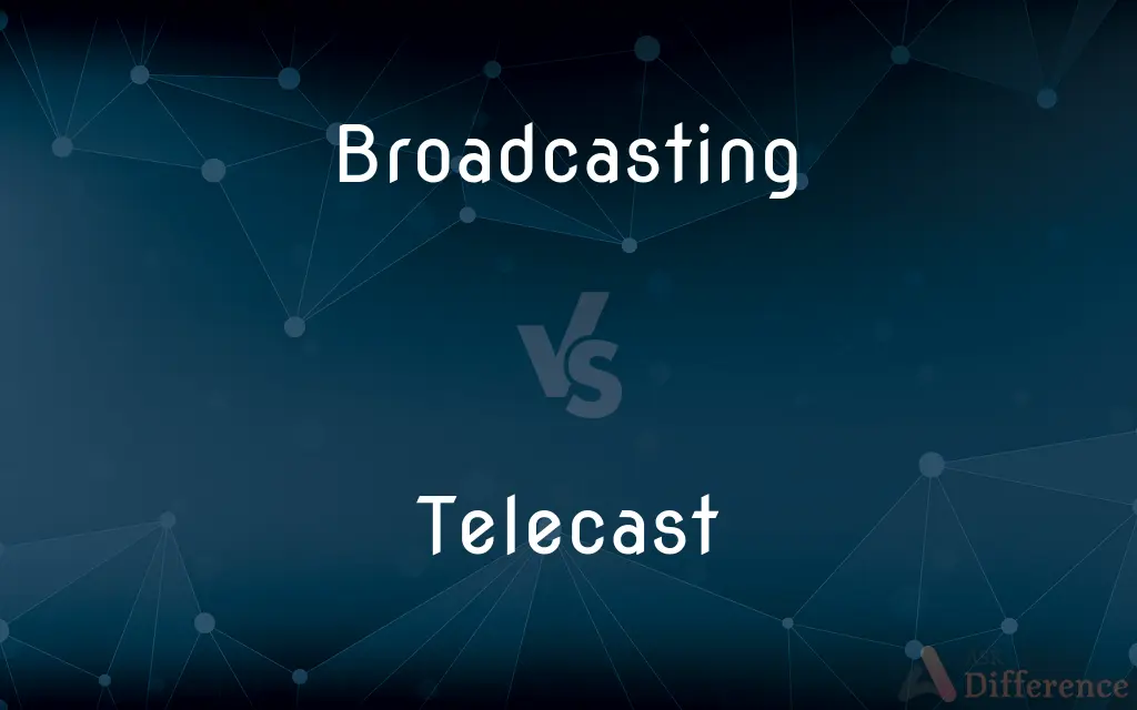 Broadcasting vs. Telecast — What's the Difference?