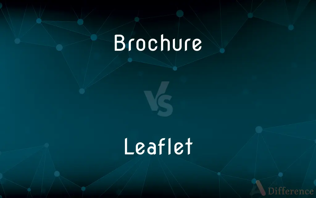 Brochure vs. Leaflet — What's the Difference?