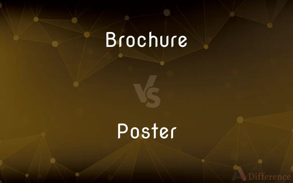 Brochure vs. Poster — What's the Difference?