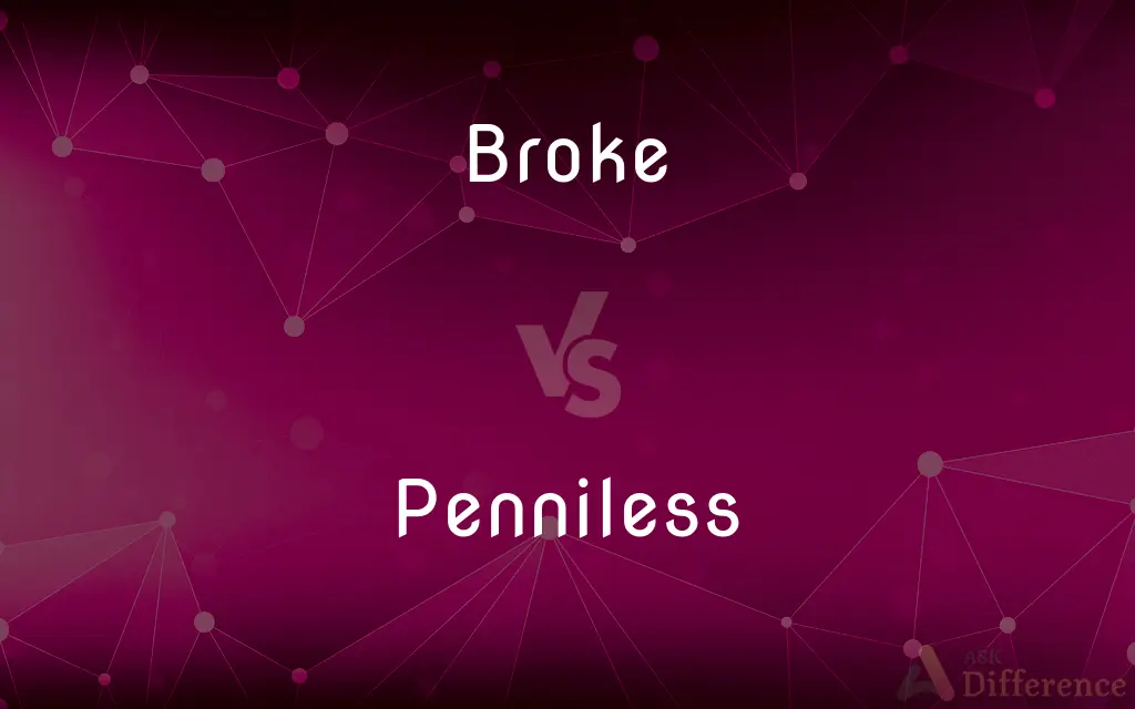 Broke vs. Penniless — What's the Difference?