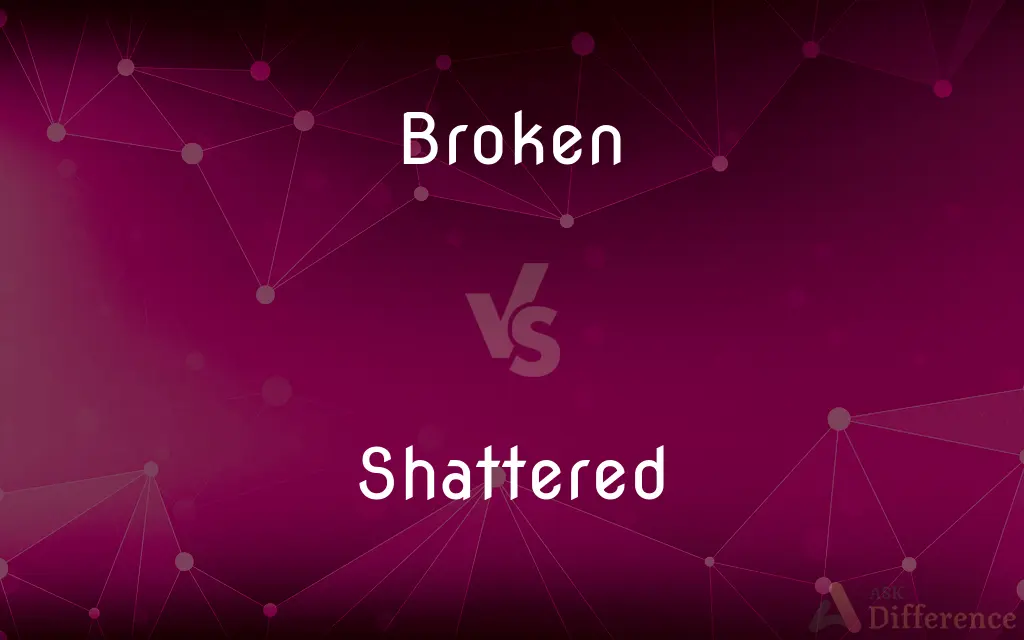 Broken vs. Shattered — What's the Difference?