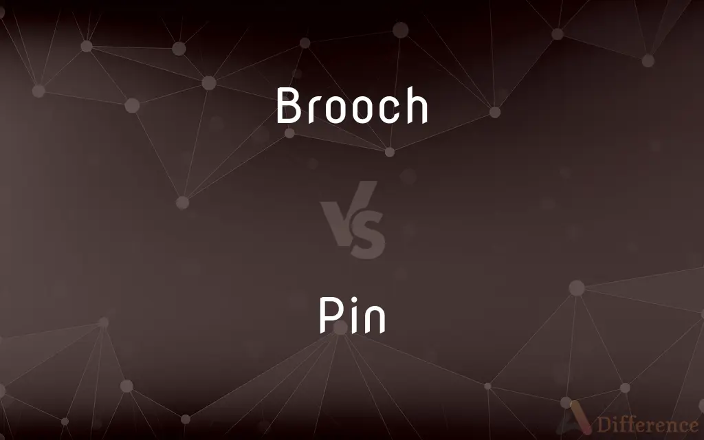 Brooch vs. Pin — What's the Difference?