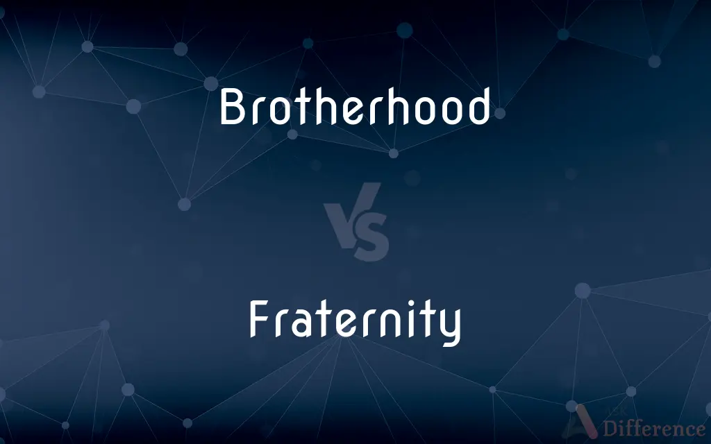 Brotherhood vs. Fraternity — What's the Difference?