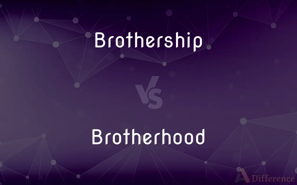 Brothership vs. Brotherhood — What's the Difference?