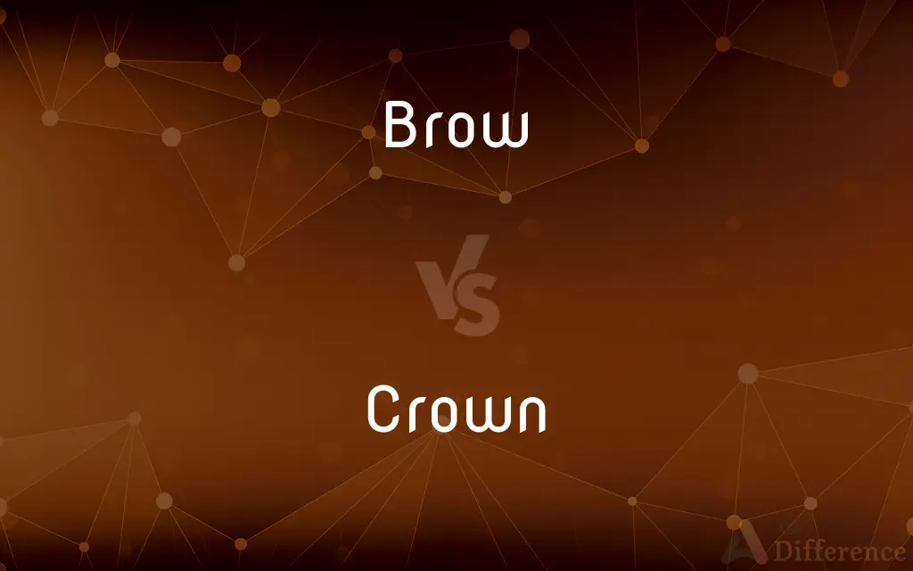 Brow vs. Crown — What's the Difference?