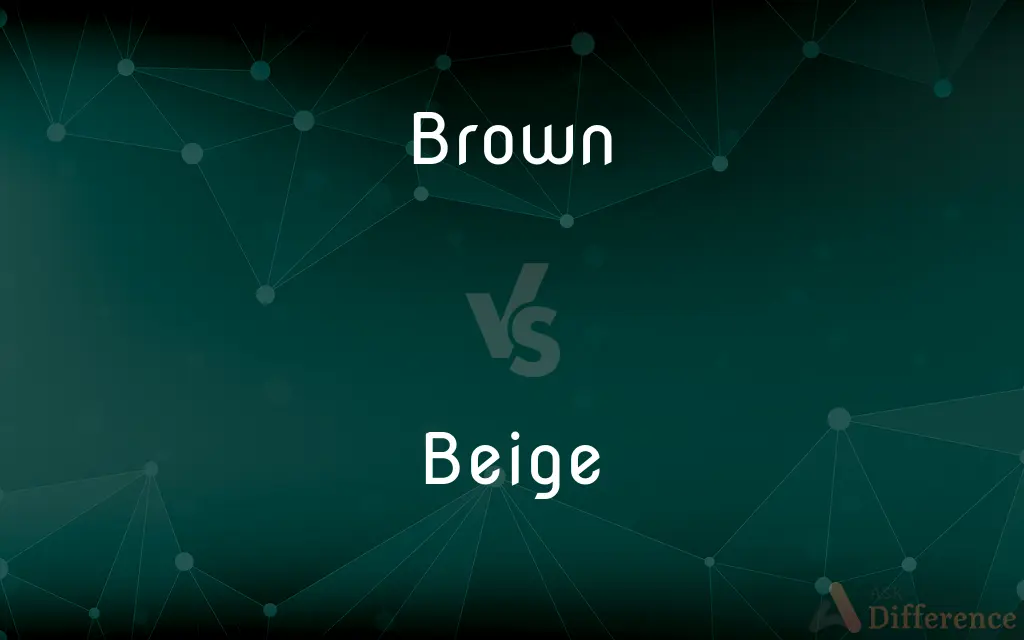 Brown vs. Beige — What's the Difference?