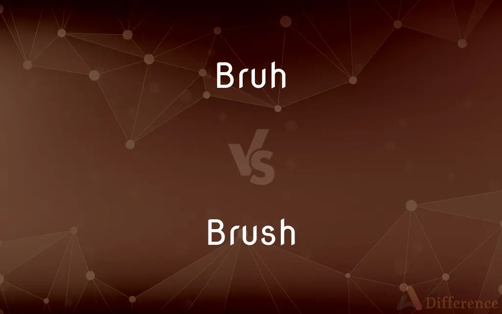 Bruh vs. Brush — What's the Difference?