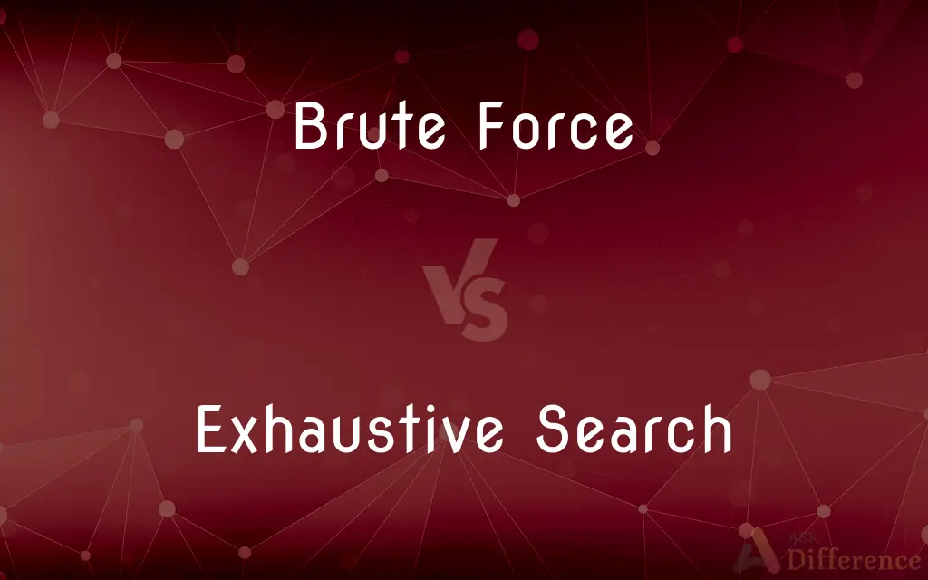 Brute Force vs. Exhaustive Search — What's the Difference?