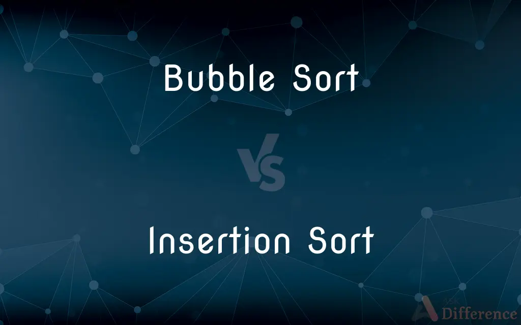 Bubble Sort vs. Insertion Sort — What's the Difference?