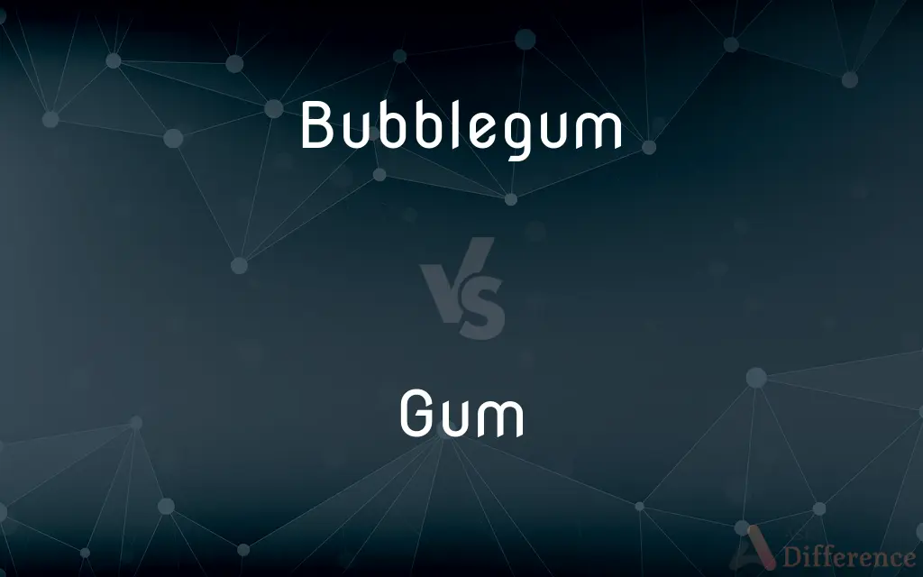 Bubblegum vs. Gum — What's the Difference?