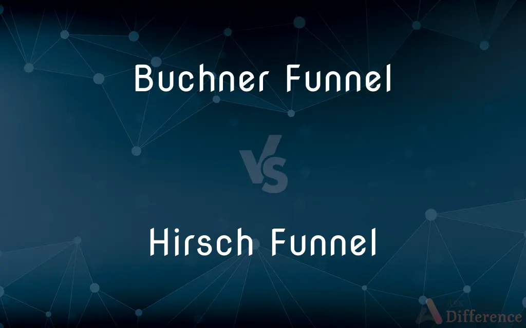Buchner Funnel vs. Hirsch Funnel — What's the Difference?