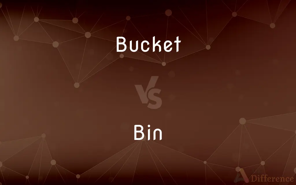 Bucket vs. Bin — What's the Difference?