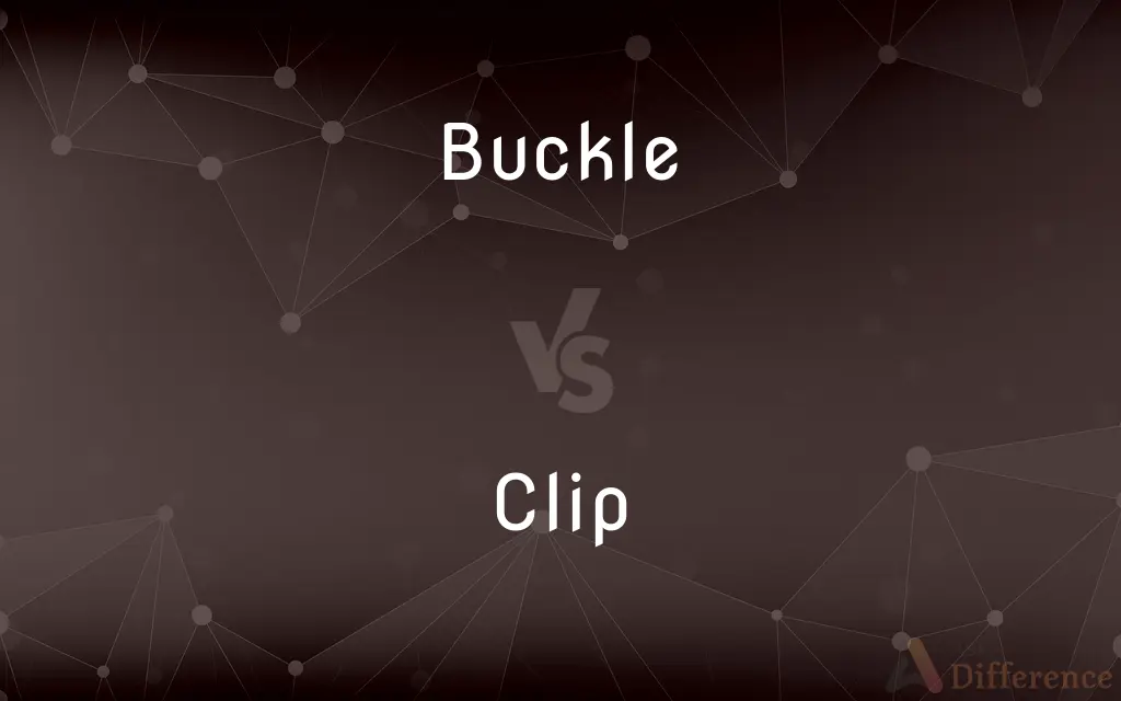 Buckle vs. Clip — What's the Difference?