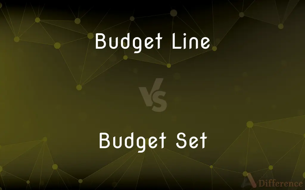 Budget Line vs. Budget Set — What's the Difference?