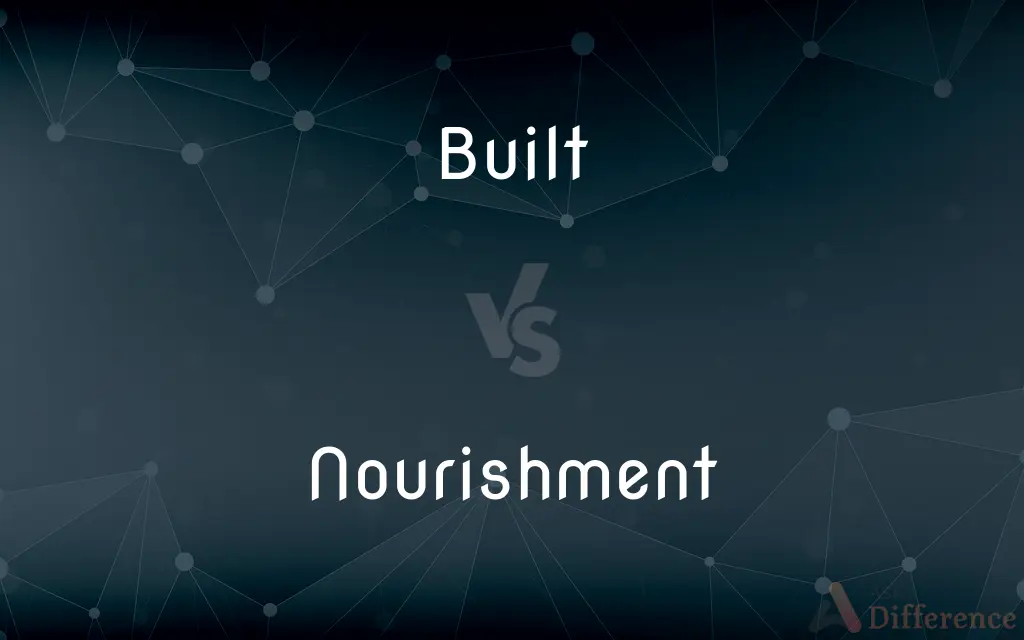 Built vs. Nourishment — What's the Difference?
