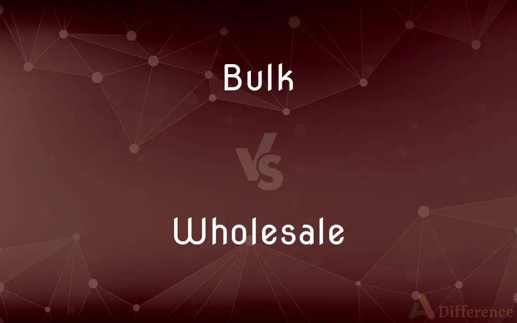 Bulk vs. Wholesale — What's the Difference?