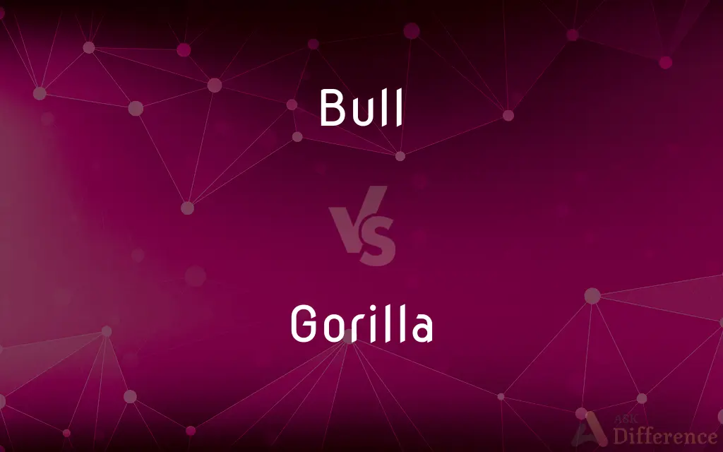 Bull vs. Gorilla — What's the Difference?