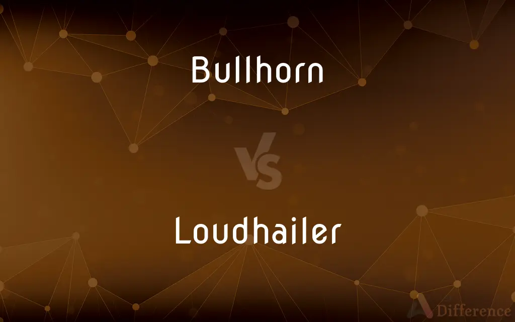 Bullhorn vs. Loudhailer — What's the Difference?
