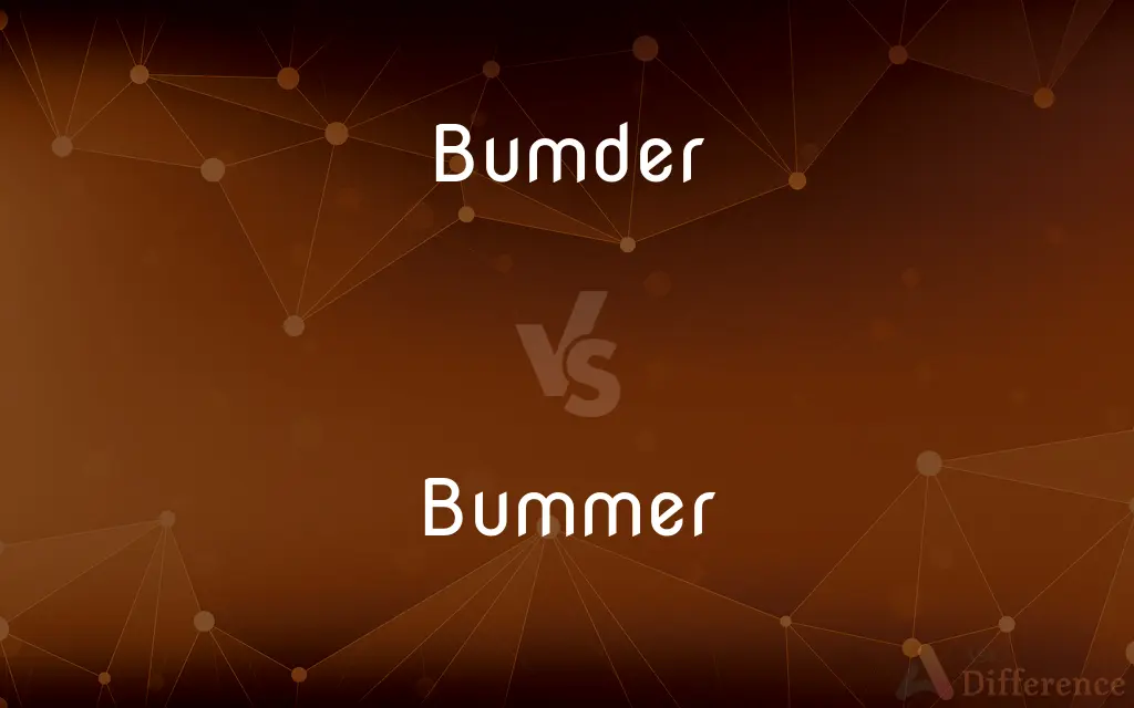 Bumder vs. Bummer — What's the Difference?