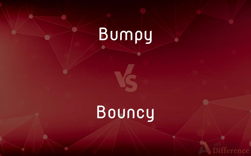 Bumpy vs. Bouncy — What's the Difference?