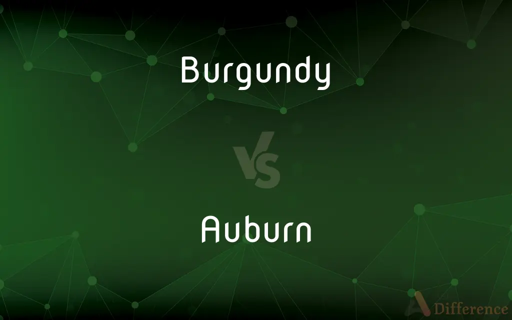 Burgundy vs. Auburn — What's the Difference?