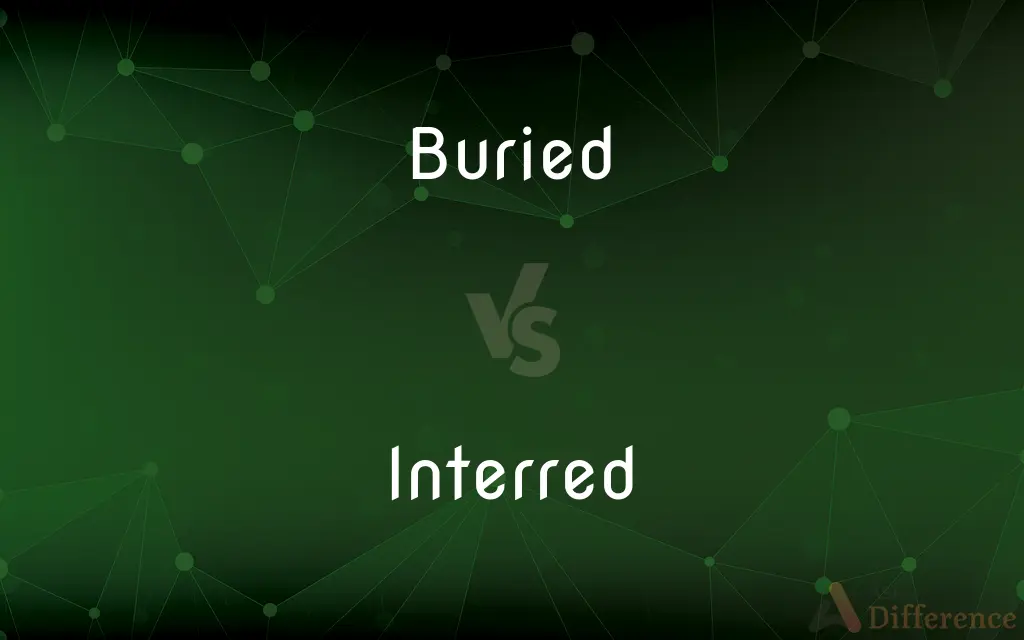 Buried vs. Interred — What's the Difference?