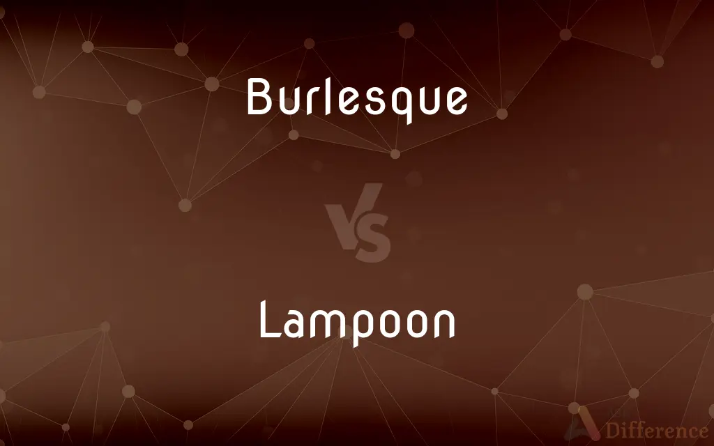 Burlesque vs. Lampoon — What's the Difference?