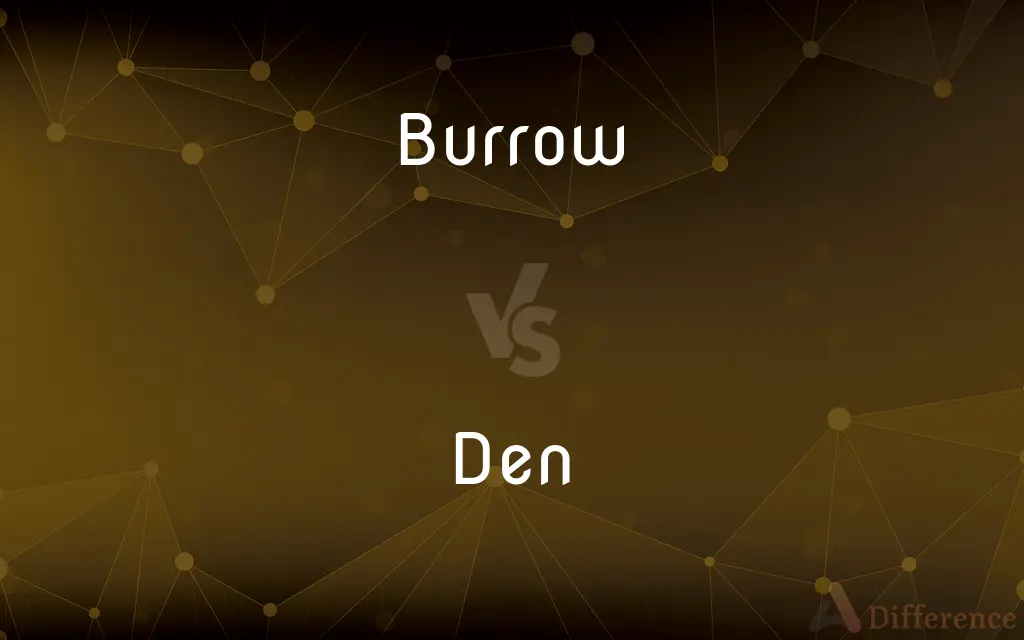 Burrow vs. Den — What's the Difference?