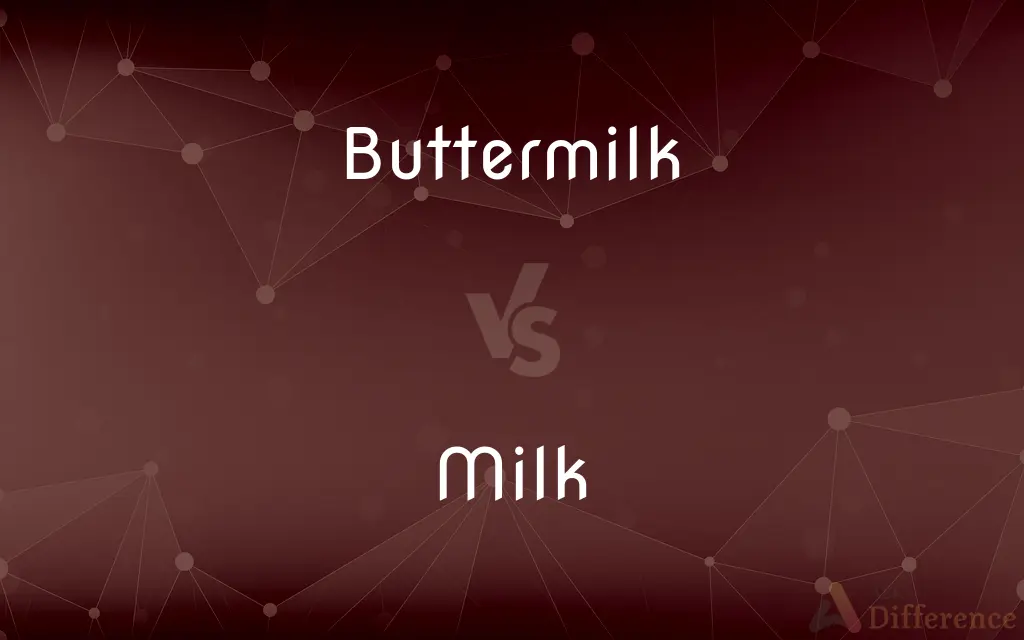 Buttermilk vs. Milk — What's the Difference?