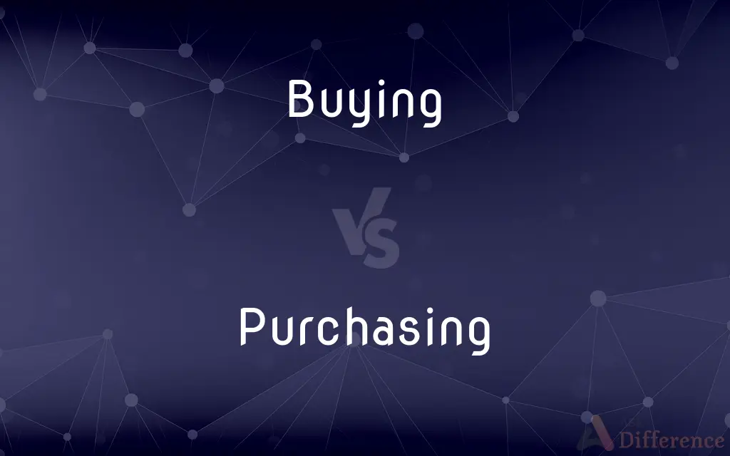 Buying vs. Purchasing — What's the Difference?