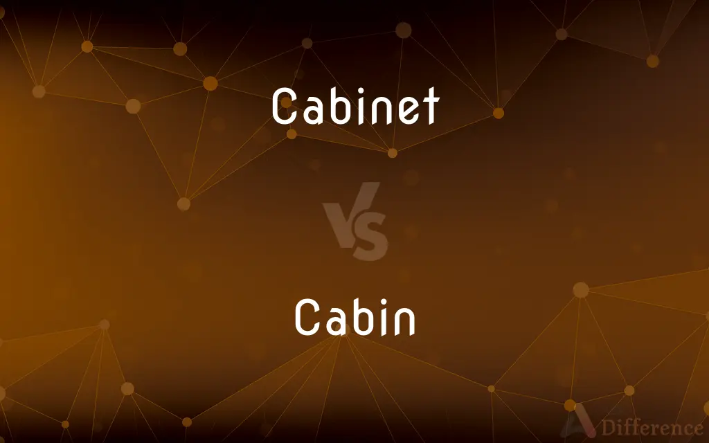 Cabinet vs. Cabin — What's the Difference?