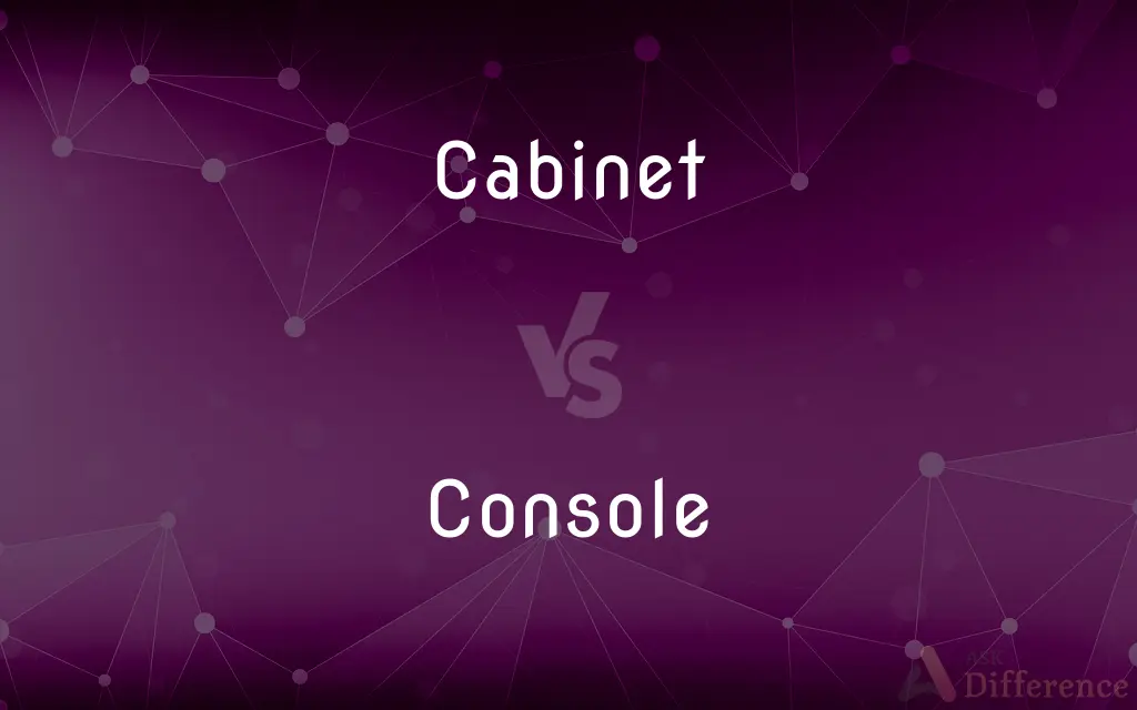Cabinet vs. Console — What's the Difference?