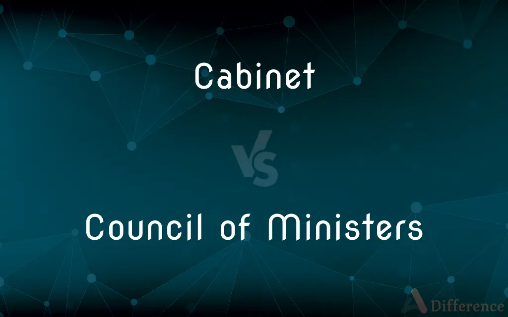 Cabinet vs. Council of Ministers — What's the Difference?