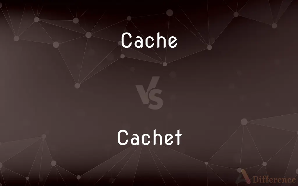 Cache vs. Cachet — What's the Difference?